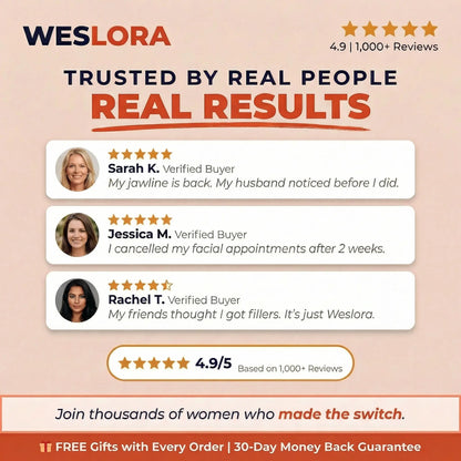 Weslora Sculpt - The 5-Minute Jawline Lift